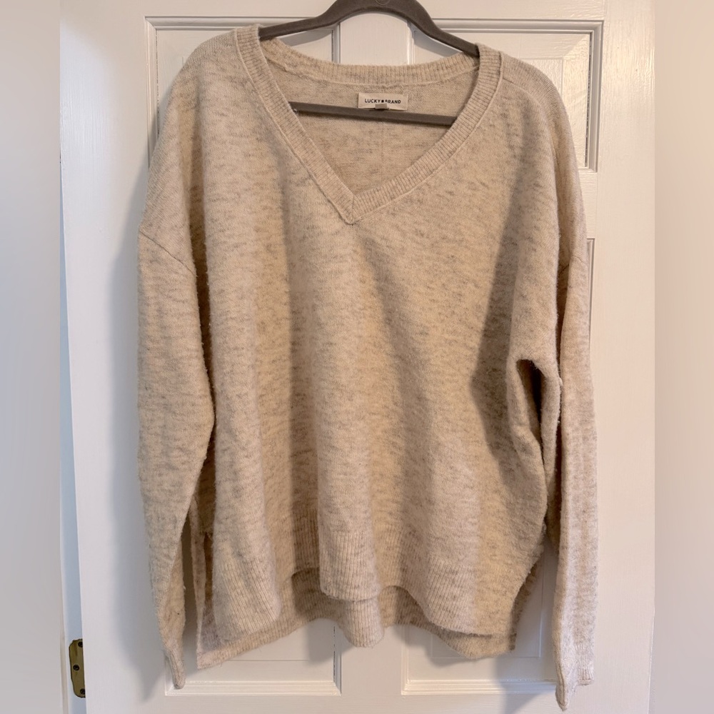 Lucky Brand Cozy Beige Sweater